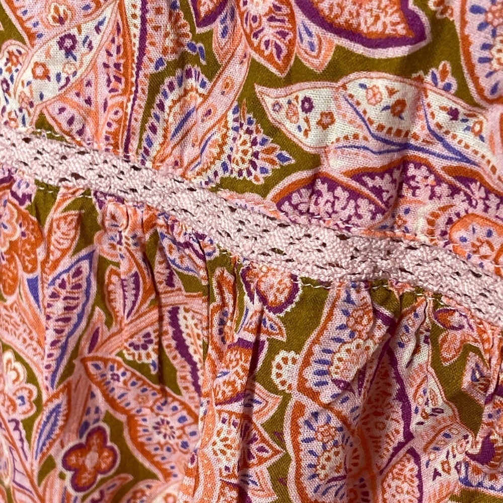 Sundance‎ Women's Long-Sleeved Popover Paisley Print Top Size XXL - Picture 6 of 7